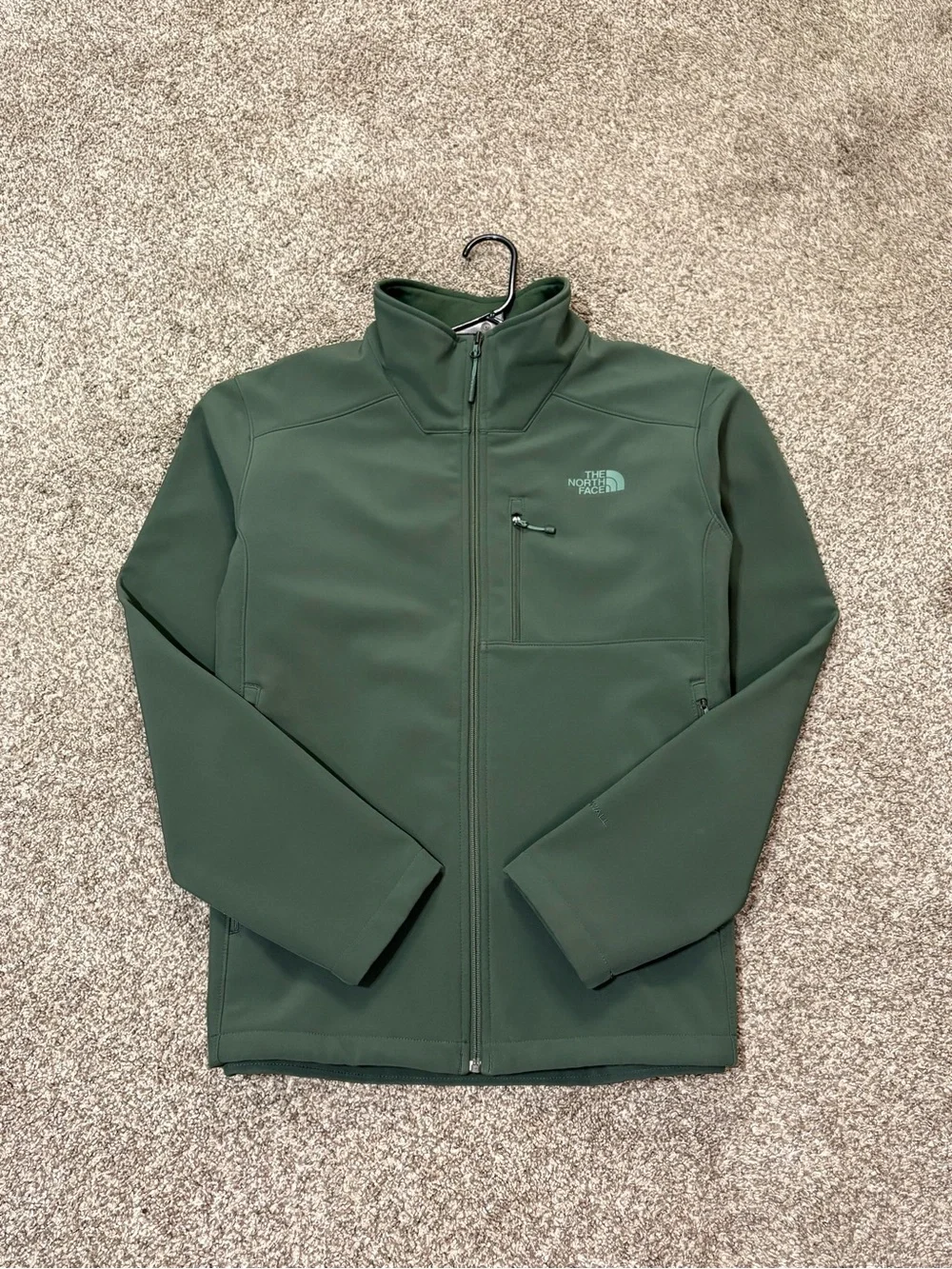 The North Face Men’s Apex Bionic Green Long Sleeve Collard Zip-Up Lined Jacket L